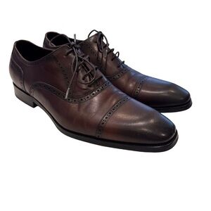 Alipasinm Men's Classic Oxford Genuine Leather Dress Shoes Sz 10.5 Worn Once